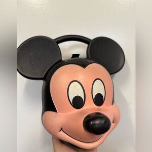 Alladin Disney Mickey Mouse Head Lunch Box Kit Original Thermos Aladdin. 80s